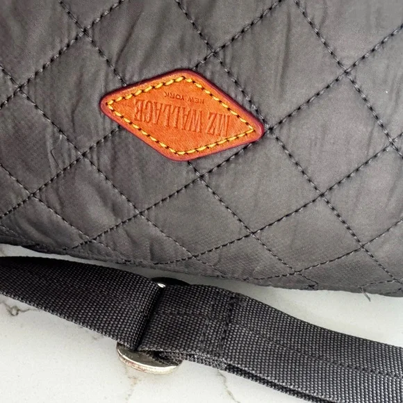MZ Wallace Women's Quilted Gray Sutton Deluxe Crossbody Bag - Picture 10 of 15